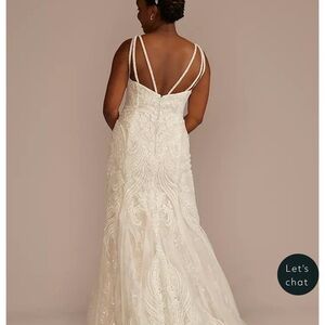 Elegant White Beaded Gown